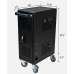 Partschase 16 Device Mobile Charging Cart & Cabinet with Lock for Tablets Laptops Computers 25-00485